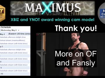 free nude cam man maximus_787 image #1692203